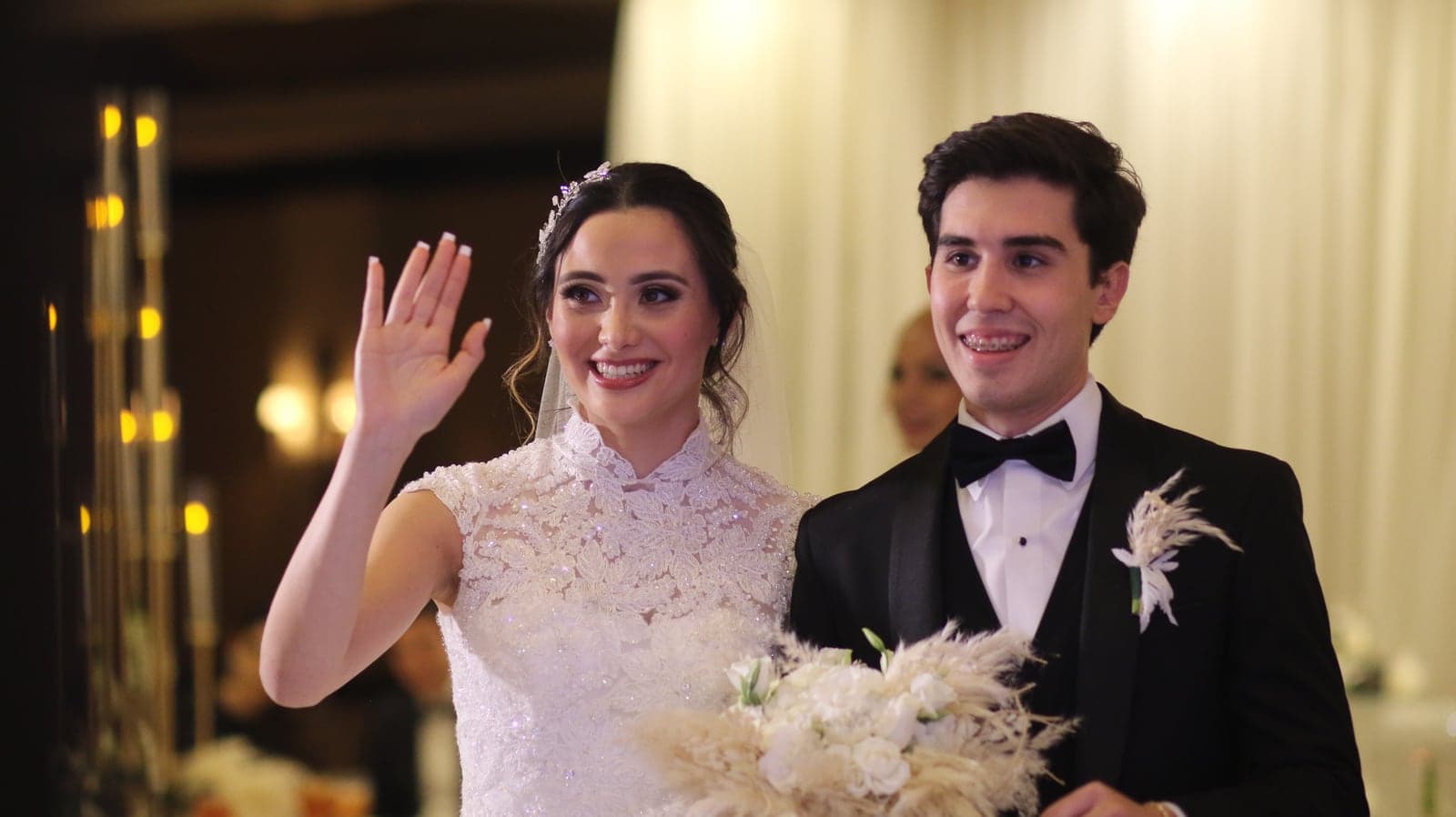 Newlyweds celebrating at their AB Event Productions reception