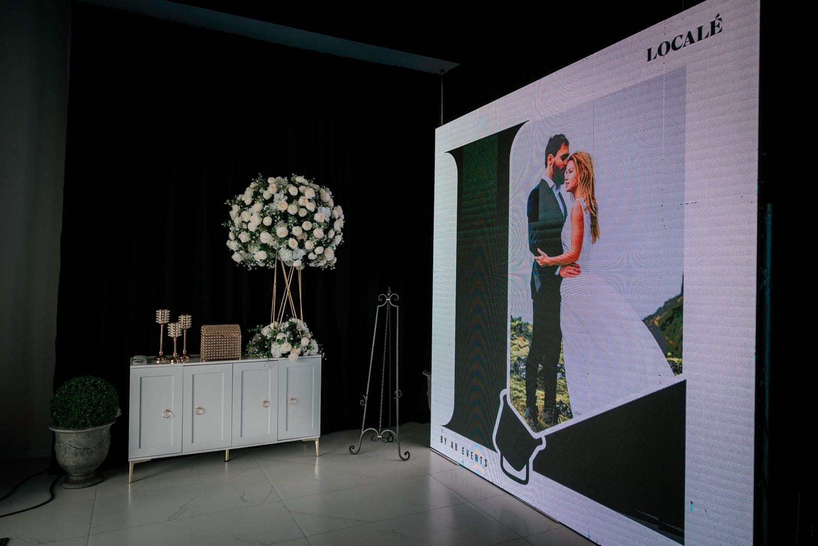 Detail of the Localé by AB Events venue in Weslaco
