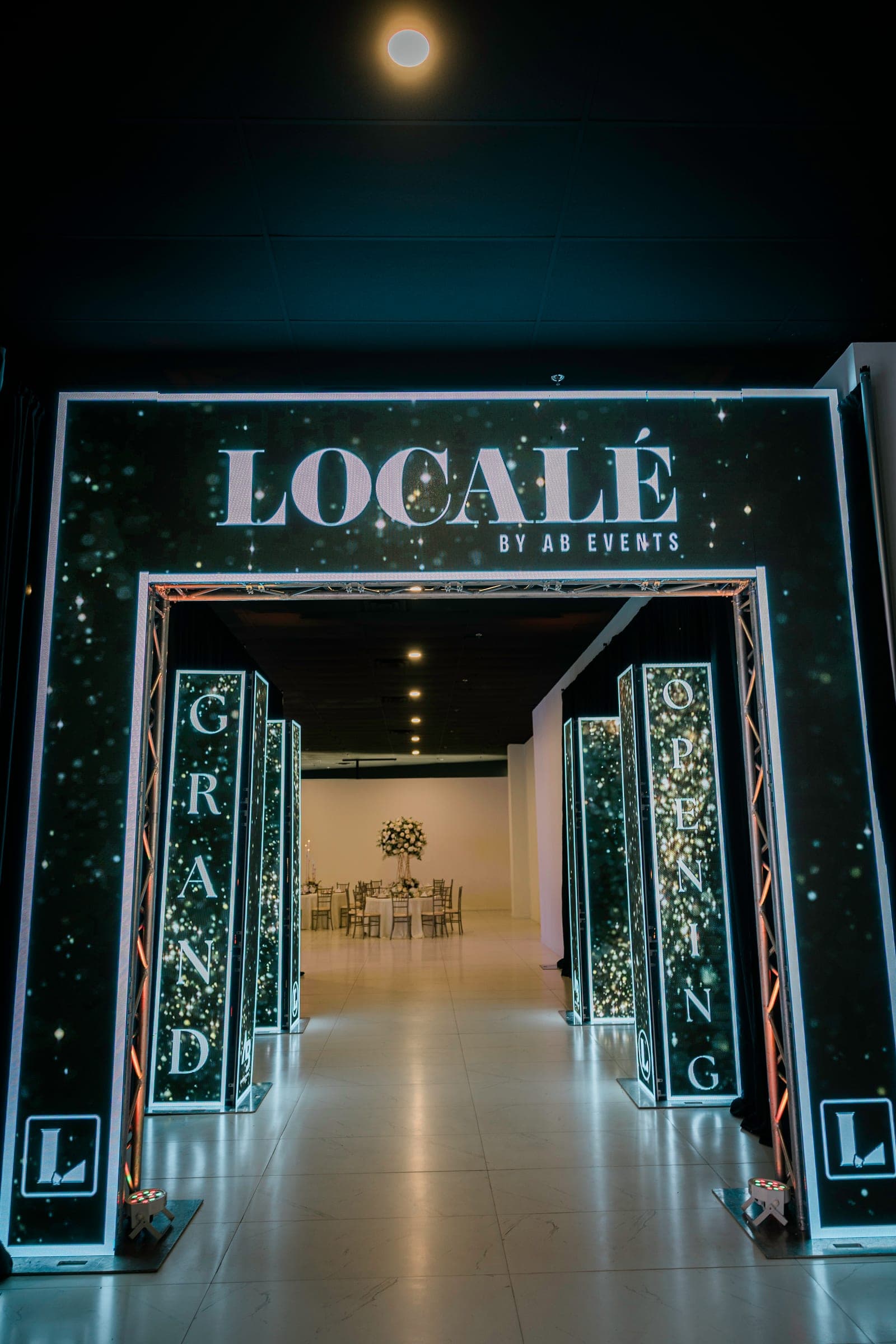 Detail of the Localé by AB Events venue in Weslaco