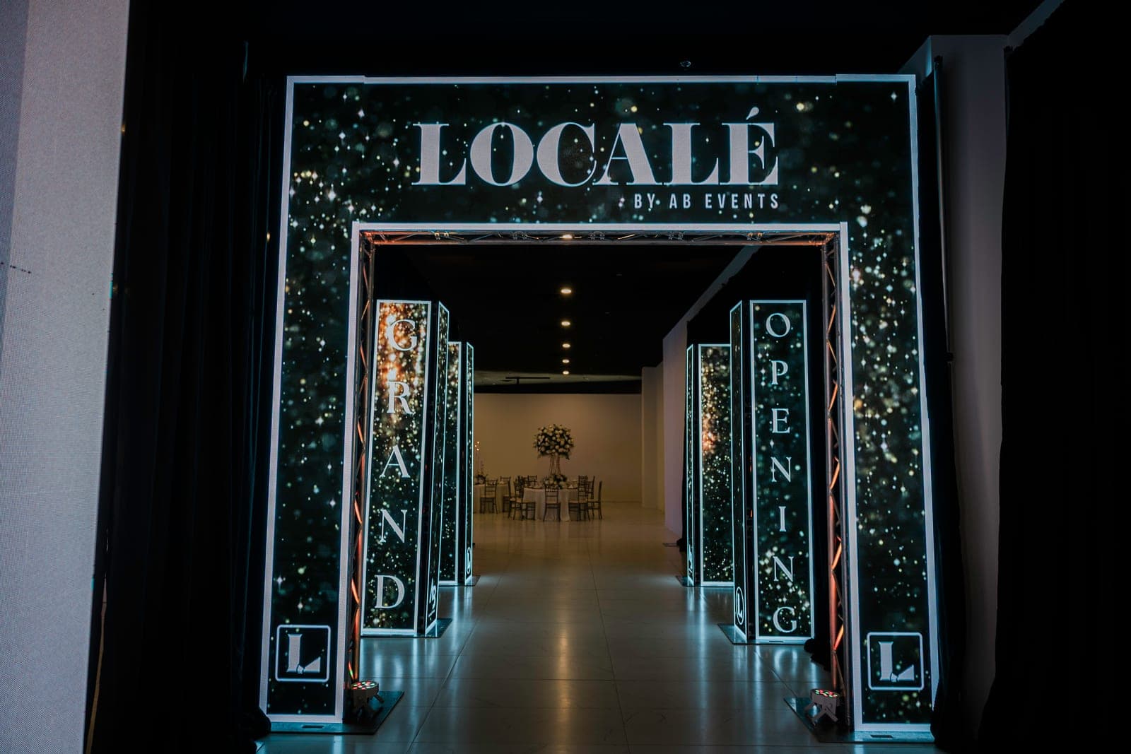 Detail of the Localé by AB Events venue in Weslaco