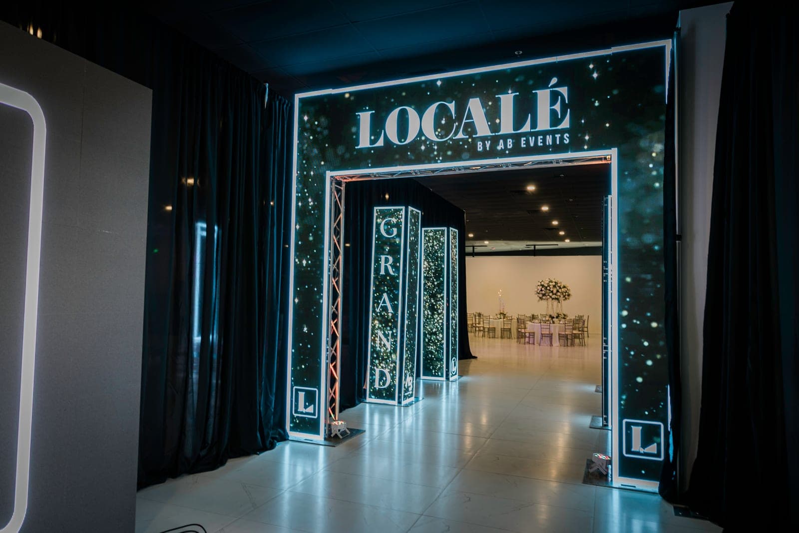 Detail of the Localé by AB Events venue in Weslaco
